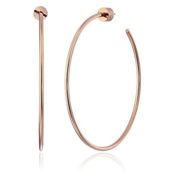Michael Kors Jewelry - SALE NWT Michael Kors rose gold hoop earrings